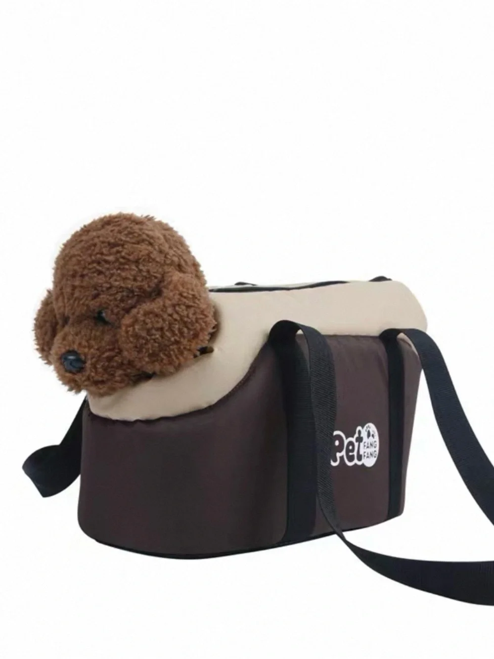 Beige & Gray Dog/ Cat Carrier Bag